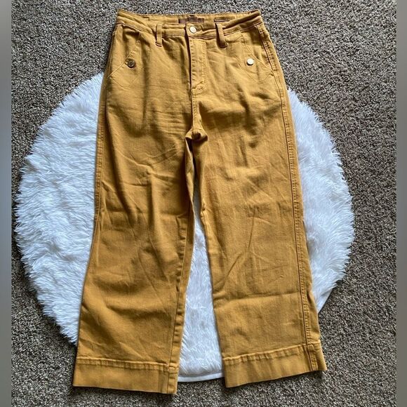 Judy Blue Jeans Garment Dyed Mustard Womens Size 7 28 Stretchy - Picture 1 of 9